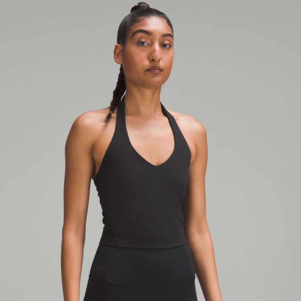 Lululemon Align Halter Tank Top Black EUC